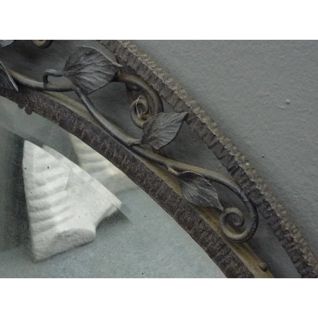 Art Nouveau Cast Iron Wall Mirror, 1920s For Sale - Image 9 of 10