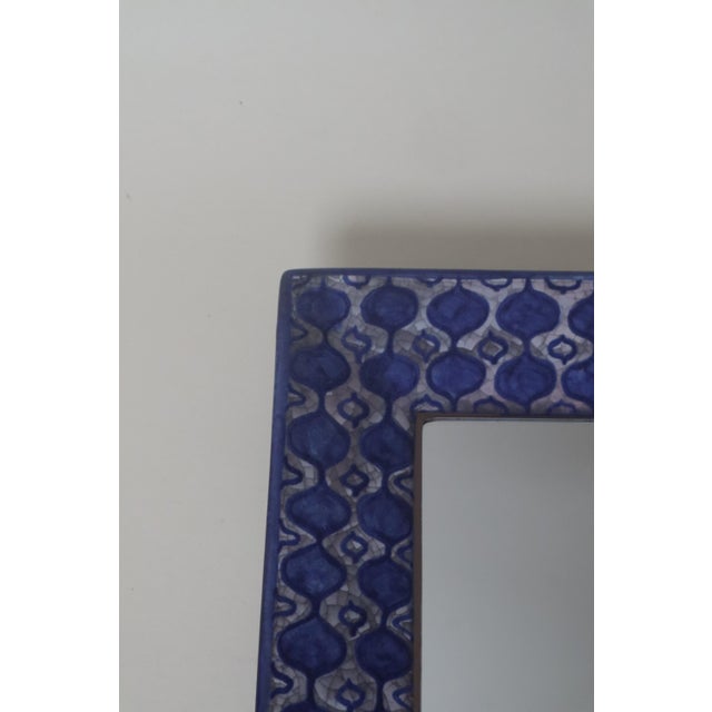 1960s Scandinavian Handcrafted Mirror by Michael Andersen, 1960s For Sale - Image 5 of 11