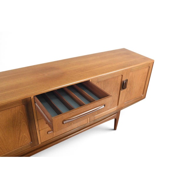 Brown Mid 20th Century Large G Plan Fresco Credenza in Teak For Sale - Image 8 of 9