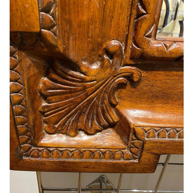 French Country Bernhardt French Country Cherry Finish Mirror For Sale - Image 3 of 8