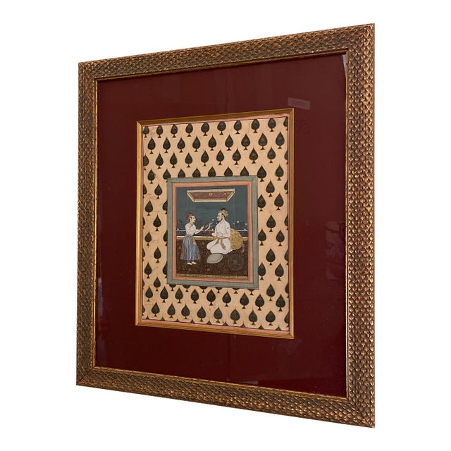 Antique Hand-Painted Shahnamah the Book of Kings Indian For Sale