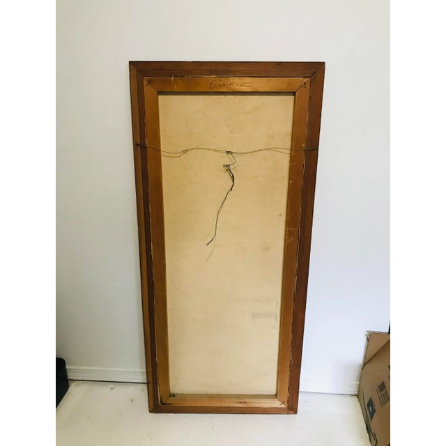 Cubism Monumental Mid Century Signed (Eisaman?) and Framed Cubism Still-Life Oil Painting For Sale - Image 3 of 10