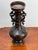 1900 - 1909 Antique Chinese Patinated Bronze Vase With Dragon Handles and Medallions For Sale - Image 5 of 7