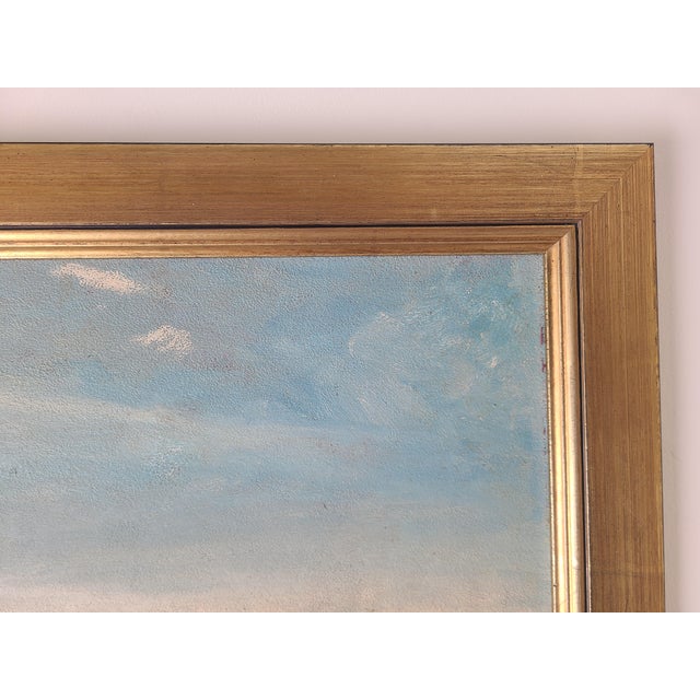 Realism John Walter Sherman Antique Oil Painting Early California Desert Landscape For Sale - Image 3 of 16