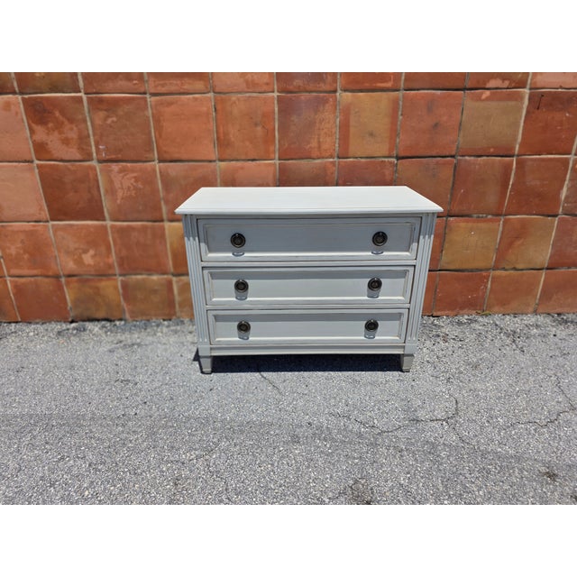Gustavian Style 3 Drawer Chest For Sale - Image 4 of 12
