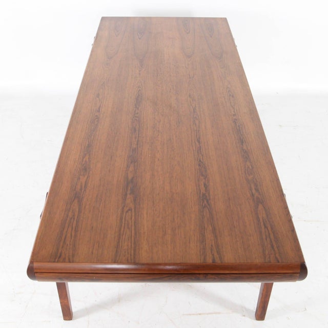 Brown Vintage Rosewood Coffee Table, 1970s For Sale - Image 8 of 14