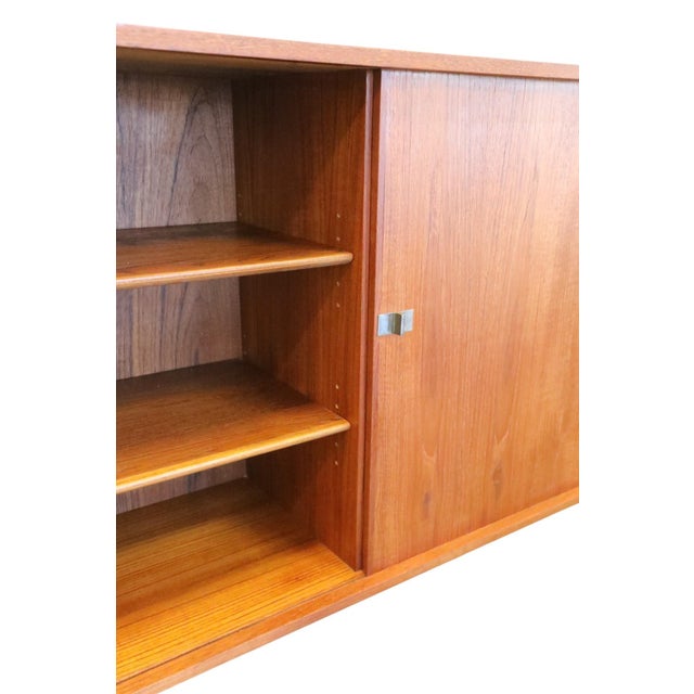 1970s Teak Sideboard with Louvered Doors by Henry W. Klein for Bramin, 1960s For Sale - Image 5 of 18