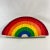 Vintage 1970s Quilted Rainbow Pop Art Pillow For Sale - Image 11 of 13