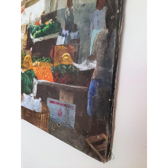 Mid Century Latino Mexico Market Painting For Sale - Image 10 of 16