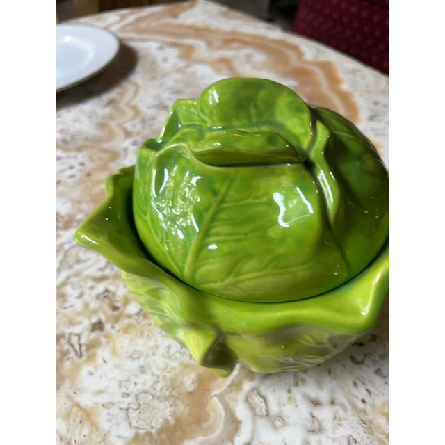 Vintage Ceramic Holland Cabbage Bowl With Matching Lid For Sale In Atlanta - Image 6 of 8