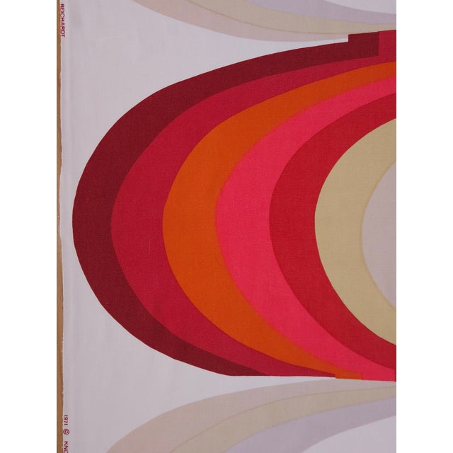 Textile Vintage Omahar Fabric Panel by Francisca Reichardt for Knoll International, 1971 For Sale - Image 7 of 8