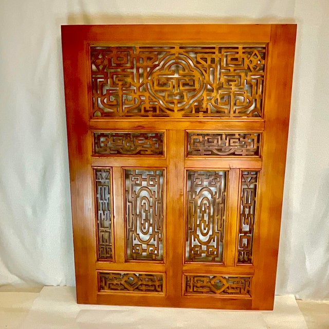 1970s 1970s Vintage Chinoiserie Arts & Crafts Wooden Asian Wall Panel Sculpture For Sale - Image 5 of 12