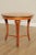 Neoclassical Style Round Cherry Side Table For Sale - Image 9 of 12