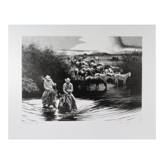 Tom (Thomas) Ryan Soaking Up C. 1970 Reproduction Print For Sale