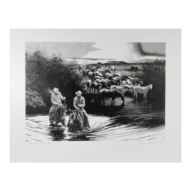 Tom (Thomas) Ryan Soaking Up C. 1970 Reproduction Print For Sale