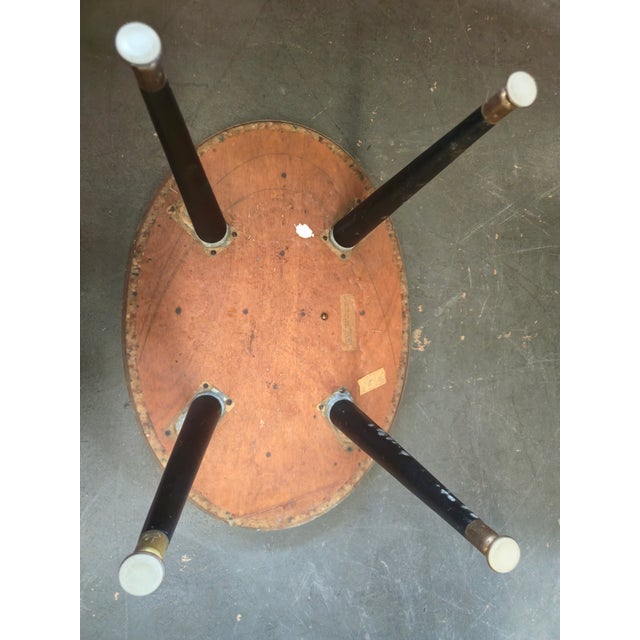 1960s Vintage Stone and Resin Top Side Table For Sale - Image 5 of 8