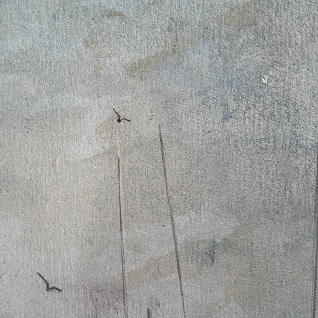 20th Century Impressionist Harbor Scene, Framed For Sale - Image 11 of 16