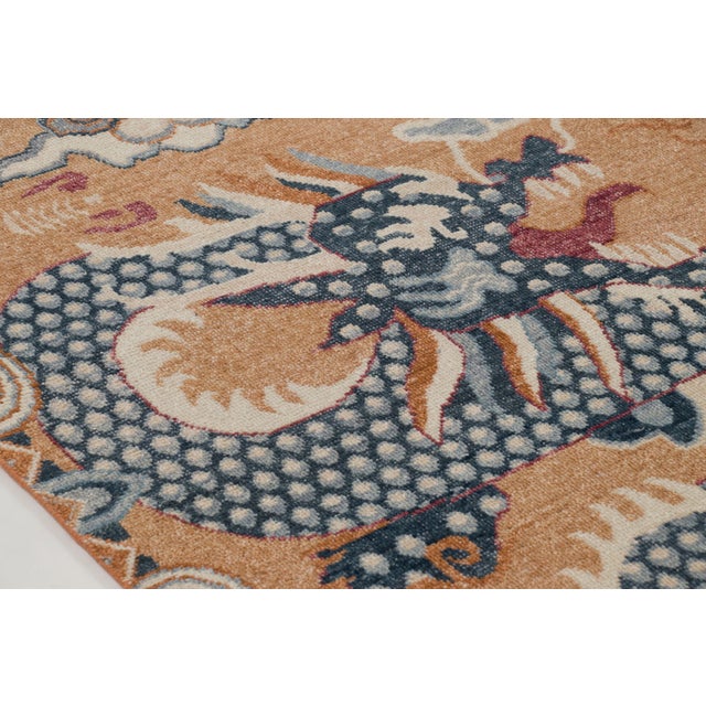 Contemporary Contemporary Chinese Dragon Pictorial Wool Rug by Rug & Kilim, India For Sale - Image 3 of 10