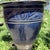 Mediterranean Style Large Pottery Studio Cobalt Blue Glazed Ceramic Planter W/Incised Tan Scroll For Sale - Image 9 of 12