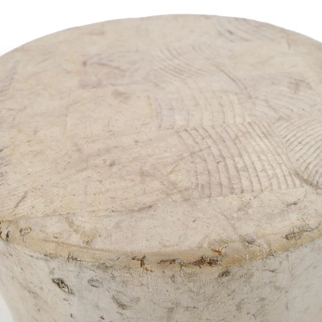 Tuscan Cream Round Side Table 17" For Sale In Los Angeles - Image 6 of 10