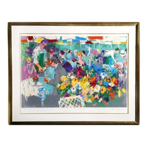 Bistro Garden, Leroy Neiman Serigraph, Signed and Numbered in Pencil