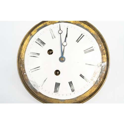19th-century pendulum clock movement. 19th-century pendulum clock movement with dial, in need of servicing. Diameter: 15.5...