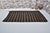 Turkish Large Vintage Handwoven Kilim - Dark Brown & Off-White Striped Wool Area Rug For Sale - Image 3 of 8