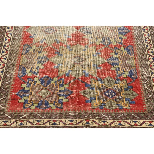 Antique Persian Karabakh Rug - 03'08 X 05'01 For Sale - Image 4 of 9