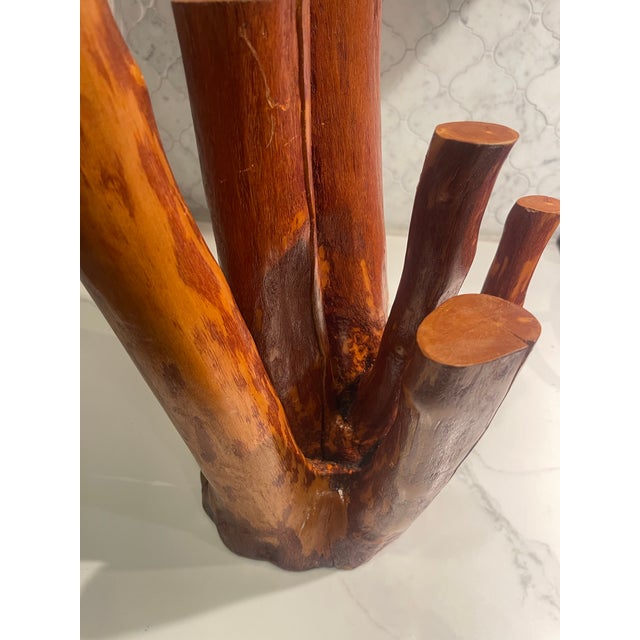 Mid 20th Century Organic Brutalist Sculptural Wood Object | Modern Architectural Accent Sculpture For Sale - Image 5 of 7