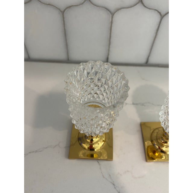 Late 20th Century Brass Candlestick Votives - A Pair For Sale - Image 9 of 10