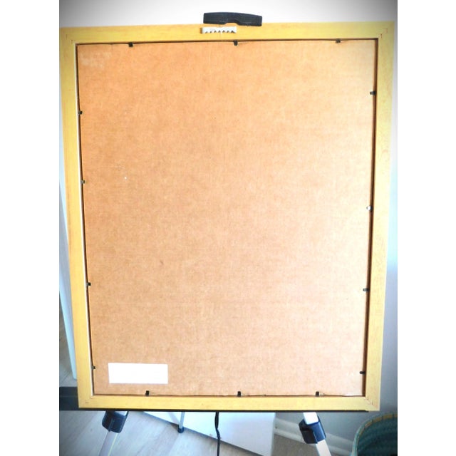 French Country Gold Bead Framed Vintage Rose Print in the Style of Pierre Joseph Redoute (1759-1840) For Sale - Image 3 of 11