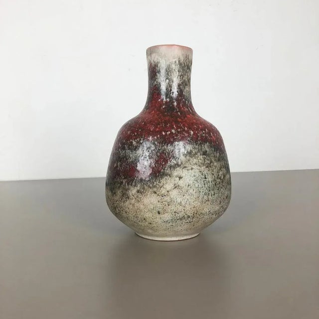 Abstract Ceramic Pottery Vase from Karlsruher Majolika, Germany, 1950s For Sale - Image 4 of 17