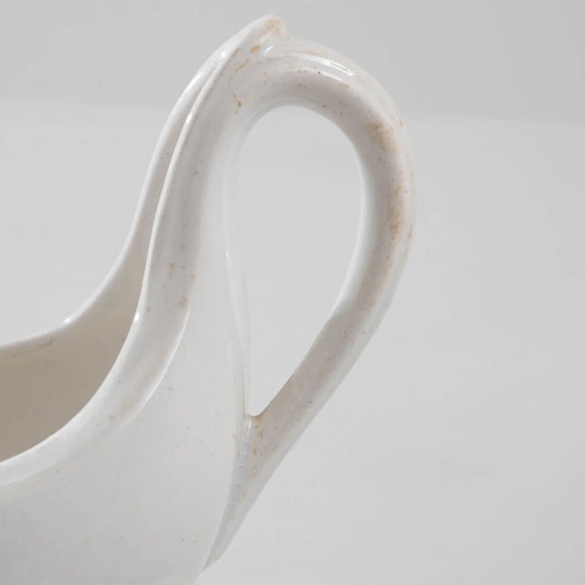 1900s Belgian Porcelain Sauceboat For Sale - Image 9 of 9