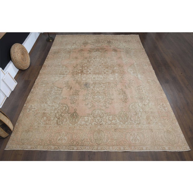 Vintage Persian Hand-Knotted area rug is a semi-antique vintage area rug. The '70s Eastern region of Anatolian's unique...