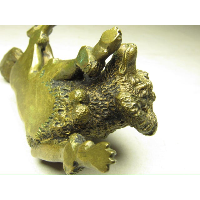 Antique Bronze Poodle Figurine For Sale - Image 11 of 11