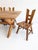 Vintage Brutalist Dining Set in Oak, 1970s, Set of 5 For Sale - Image 10 of 12