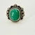 1970s Vintage Southwestern Navajo Boho Chic Sterling & Turquoise Cocktail Ring - Size 7.25 For Sale - Image 9 of 14