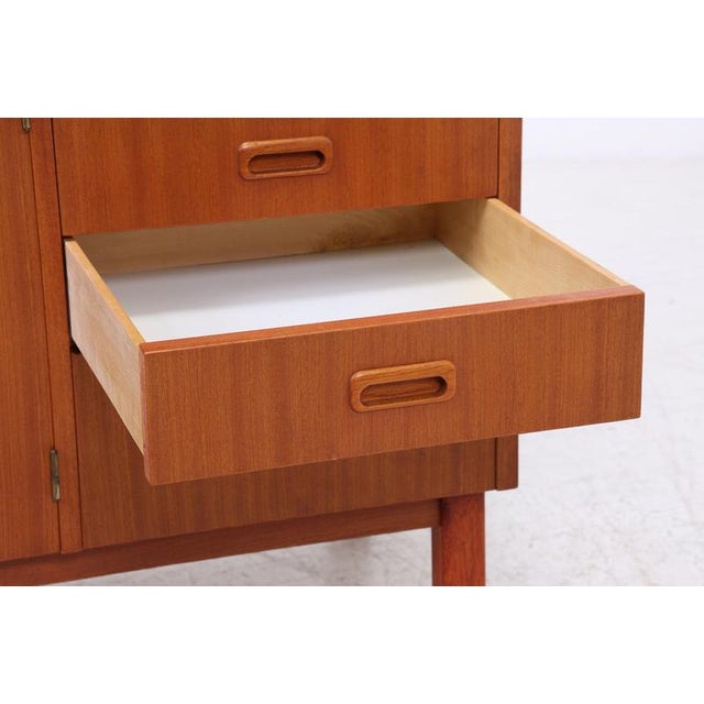 Mid-Century Teak Bookshelf with Chest of Drawers with Hutch For Sale - Image 12 of 18