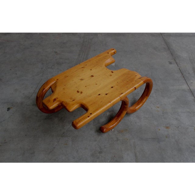 Artistic Pine Coffee Table, Denmark, 1970s For Sale - Image 3 of 13