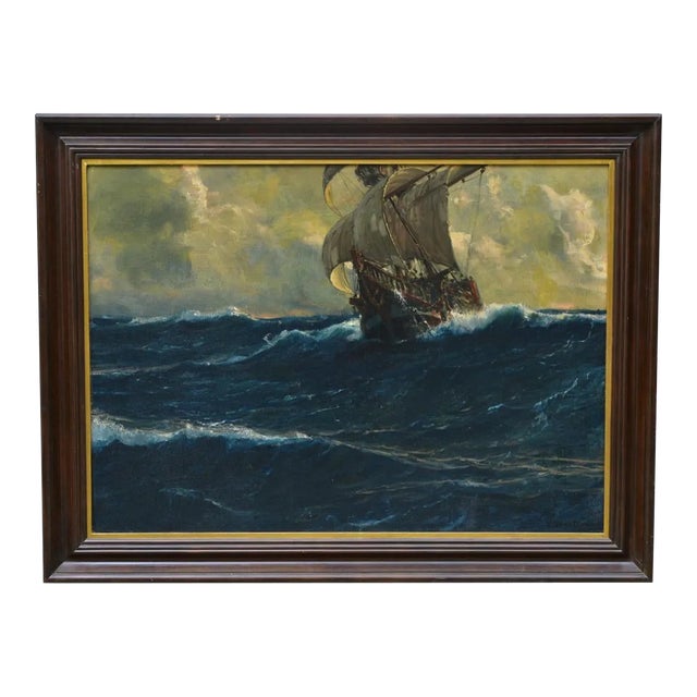 Michael Zeno Diemer (1867 - 1939) 23"x32" Oil on Canvas Painting For Sale
