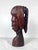 Mid 20th Century Vintage Carved Wood Woman With Ponytail Bust Sculpture For Sale - Image 5 of 9
