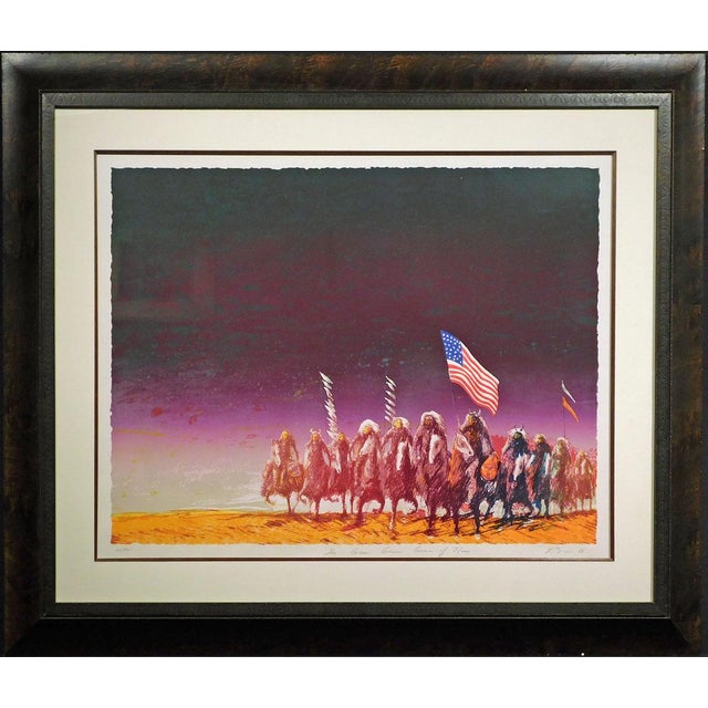 Paper Earl Biss "The Green Green Grass of Home" Framed Hand Signed Print For Sale - Image 7 of 8