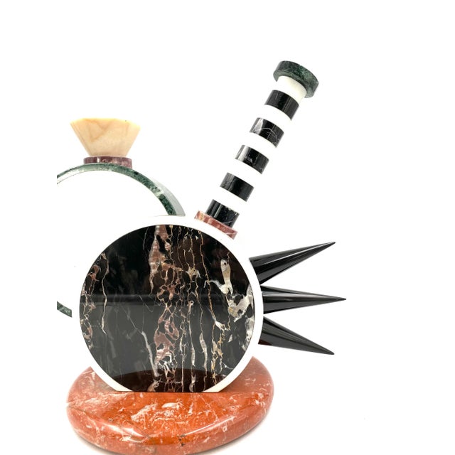 Postmodern 1985 "Sholapur" Michele De Lucchi Memphis Style Postmodern Sculptural Vase for Up & Up For Sale - Image 3 of 13
