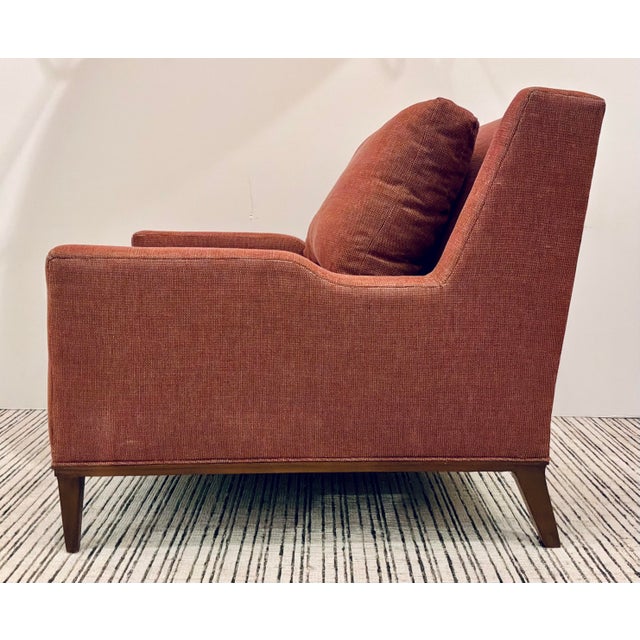 Baker Furniture Company Barbara Barry for Baker Dusty Rose Presidio Lounge Chairs Pair For Sale - Image 4 of 7