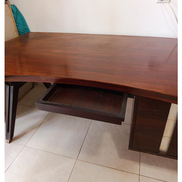 1960s Executive Desk and Tolomeo Chair by Ico Parisi for Mim Roma, 1960s, Set of 2 For Sale - Image 5 of 18