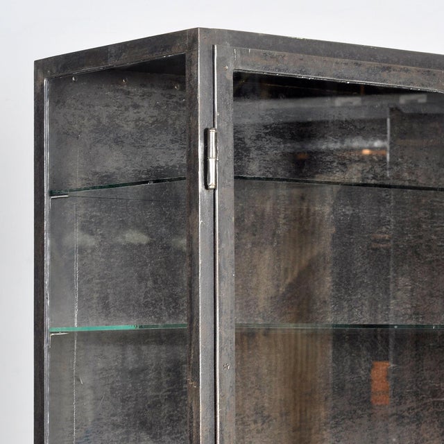 Metal Polished Iron Medical Cabinet, 1930s For Sale - Image 7 of 11