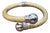 Two Tone Cuff Bangle Bracelet 18 Karat Solid Yellow & White Gold 24 Gram For Sale