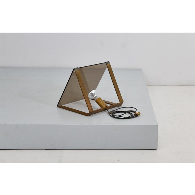 Mid-Century Brass and Smoked Glass Floor Lamp from Fontana Arte, Italy, 1960 For Sale - Image 10 of 18