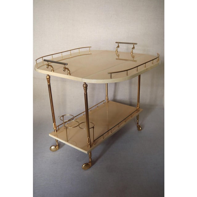 Serving Trolley by Aldo Tura, 1960 For Sale - Image 12 of 16