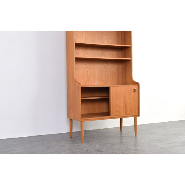 Mid-Century Modern Danish Oak Bookcase, 1960s For Sale - Image 12 of 15